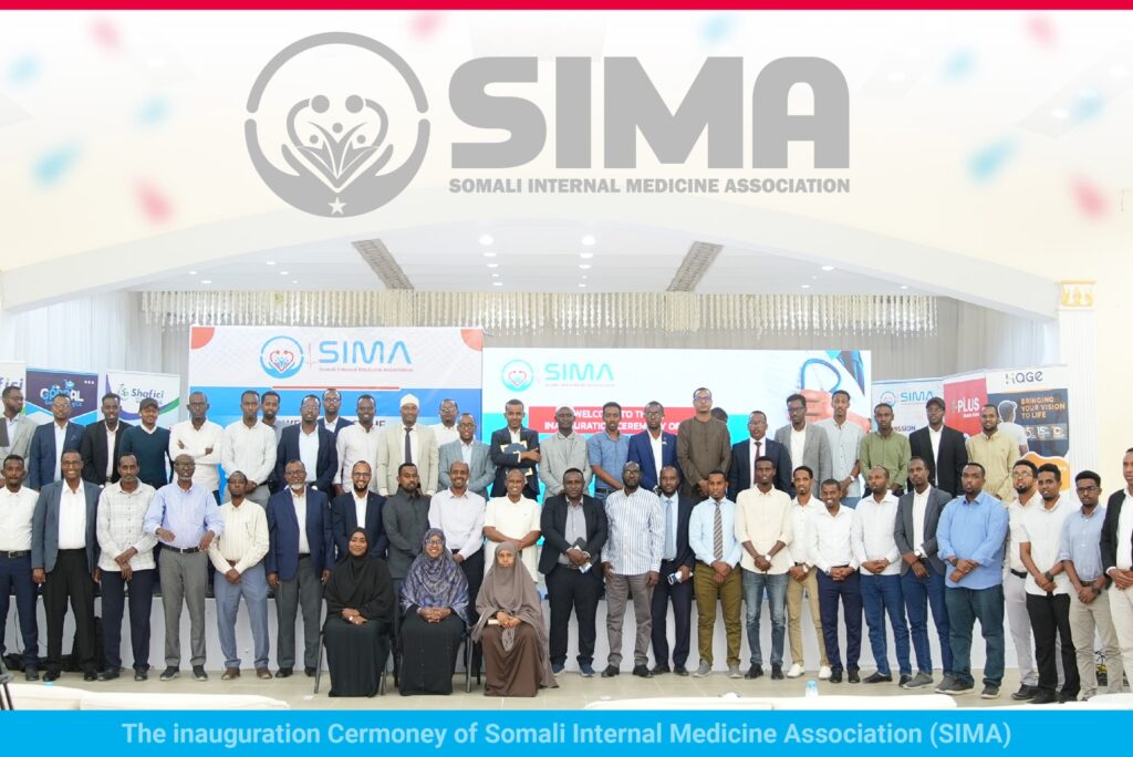 The inauguration ceremony of the Somali Internal Medicine Association (SIMA)